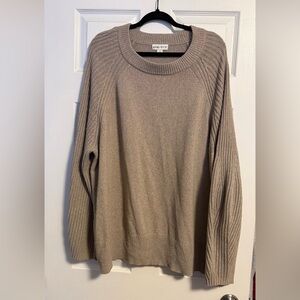Ava & Viv Beige Crewneck Sweater
